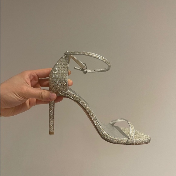 NEW! Stuart Weitzman NUDISTSONG glitter - Picture 1 of 7